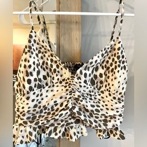 Flirty little spaghetti strap crop top